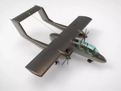 North American Rockwell OV-10A Bronco Series FSX 3D model