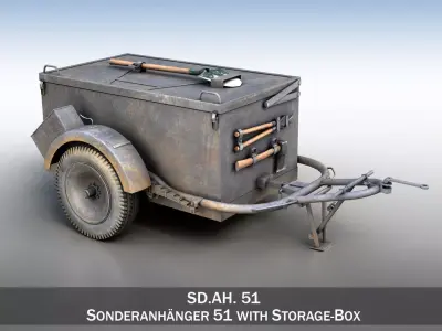 SD AH 51 - Trailer 3D model