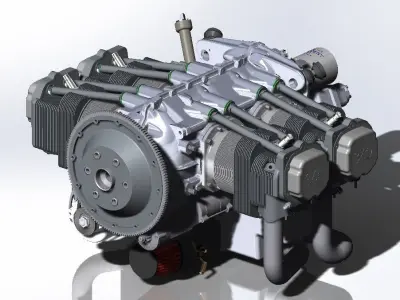 Lycoming IO-360 3D model
