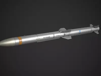 PL-15 AA Missile Low-poly 3D model