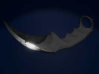 Karambit pack Free low-poly 3D model