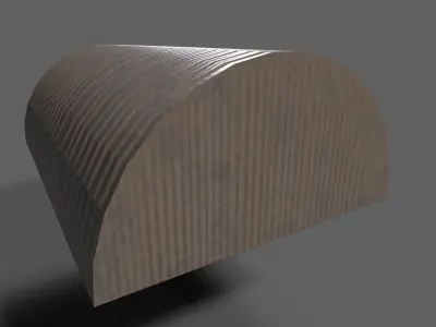 Lowpoly PBR Aircraft Hanger Low-poly 3D model