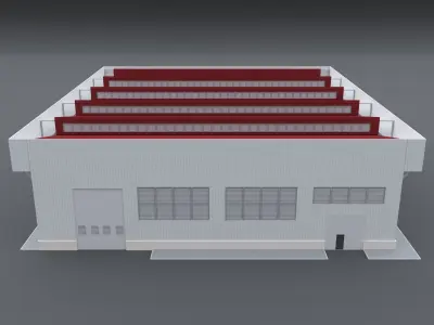 INDUSTRIAL STRUCTURES 1 Low-poly 3D model