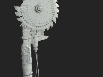 Apocalypse Weapon Low-poly 3D model