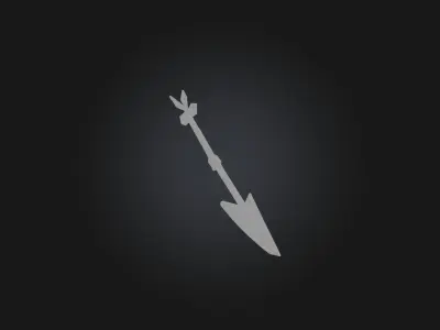 Makeshift arrow Low-poly 3D model