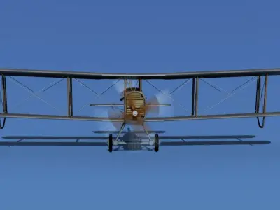 Airco DH-4 Passenger Air Transport 3D model