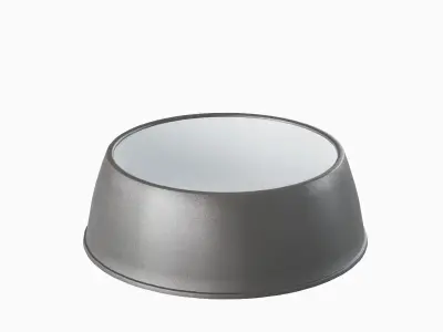 Plastic Dog Bowl B 01 Low-poly 3D model