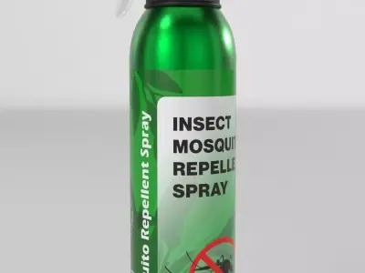 Insect Repellent Spray Insecticides repellents Low-poly 3D model