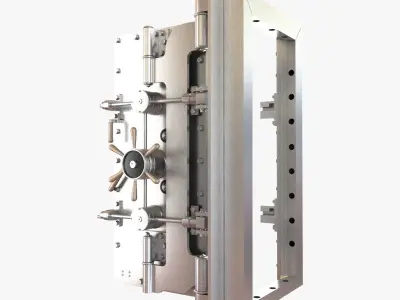 York classic vitage vault door 3D model