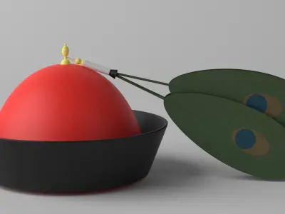 Chinese Qing Dynasty Official Hat 3D model