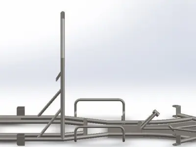 Chassis go-kart Free 3D model