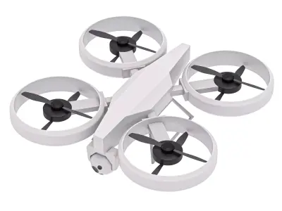 Sci Fi Quadrocopter Drone 3D model