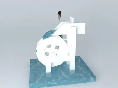 Wooden windmill overshoot Free 3D model