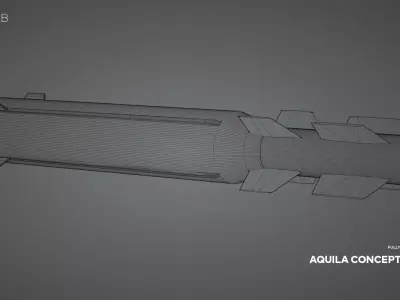 Aquila Concept Missile - AGM-Style Air-to-Ground Design 3D model