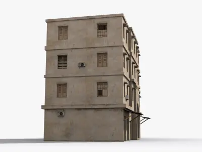 Arab Middle East Building x25 Low-poly 3D model