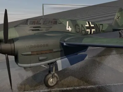 Focke-Wulf Fw-187 A-0 Falke 3D model