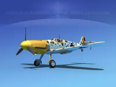Messerschmitt BF-109 V10 3D model