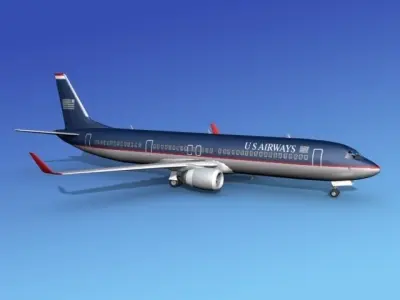 Boeing 737-900ER US Air 3D model