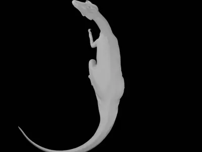 Allosaurus Base Mesh Clean Topology  Ready To Rig 3D model