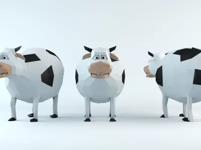 Lowpoly Animals Pack Low-poly 3D model