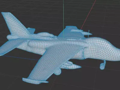  3D Military Jet Aircraft Model  3D model