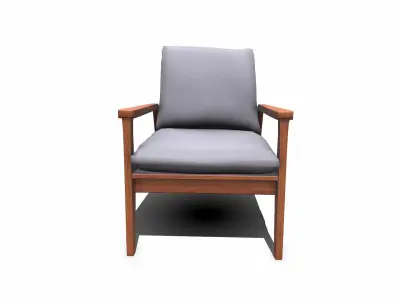 Armchair Low-poly PBR Free low-poly 3D model purchase