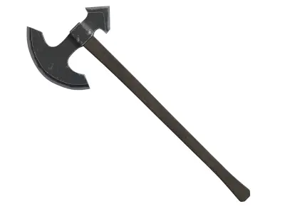 Battle Axe 01 Low-poly 3D model