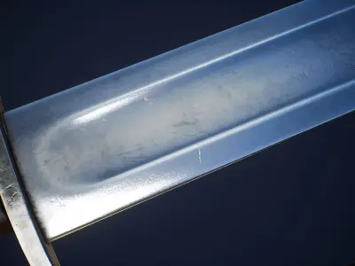 Viking sword Low-poly 3D model