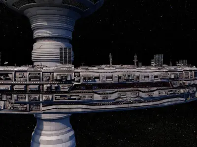 Space Station Ramjet 3D model