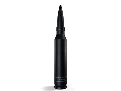 Sci-Fi 50 Caliber Bullet 01 - PBR Game Ready Low-poly 3D model