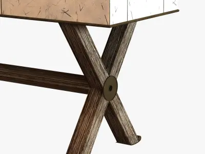 paul dupre lafon console table 3D model