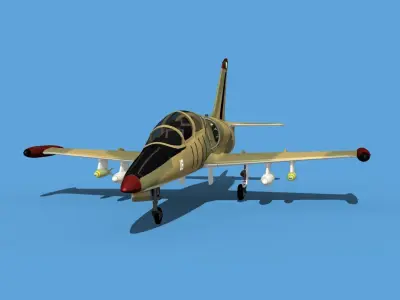 Aero Vodochody L-39 Albatross Algeria 3D model