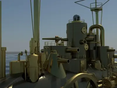 Steampunk Monitor 3D model