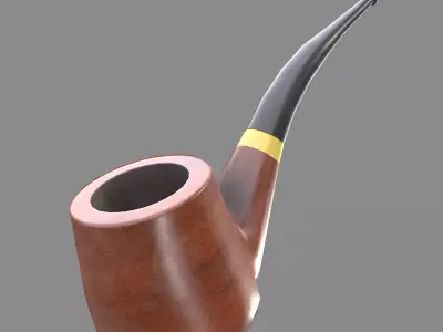 Smoking Pipe Low-poly 3D model