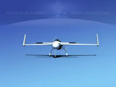 Rutan Long-EZ V02 3D model