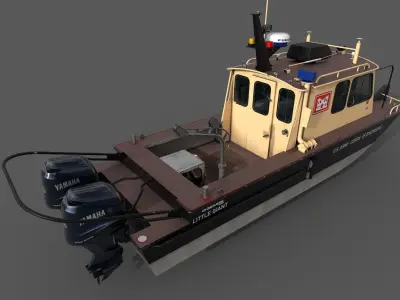 SeaArk Little Giant 25 Low-poly 3D model