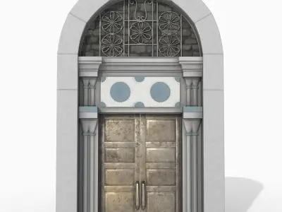 Ancient assirian door Free 3D model