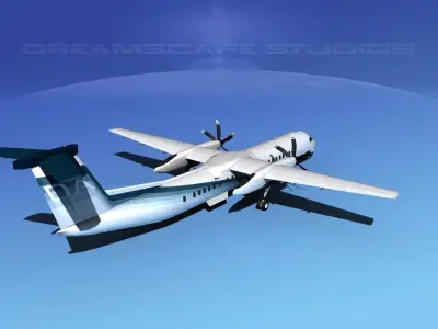 Dehaviland DHC-8 400 Dakota Air 3D model