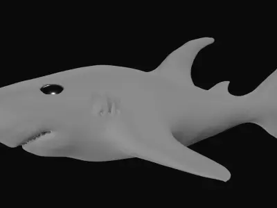 Shark model and texuerd Free low-poly 3D model