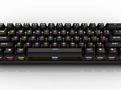 Apex Pro Mini Wireless Keyboard Low-poly 3D model