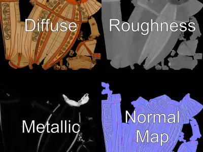 Steampunk Airship model pack Low-poly 3D model