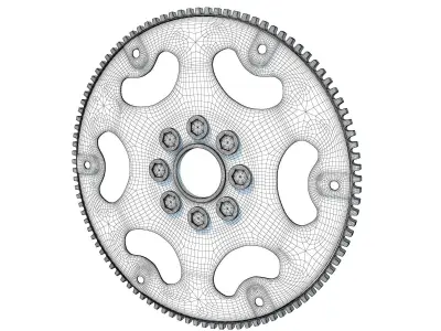 Flexplate flywheel 3D model