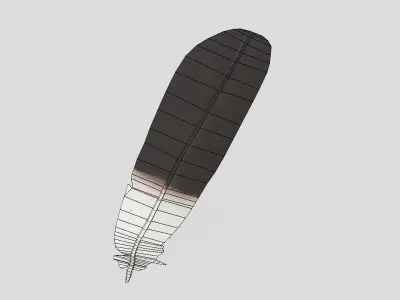 Feather 2 Low-poly 3D model