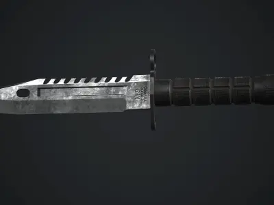 M9 Bayonet Knife PBR Game Ready Low-poly 3D model