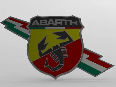 abarth logo 3D model
