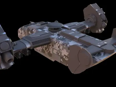 Battle transport 3D model
