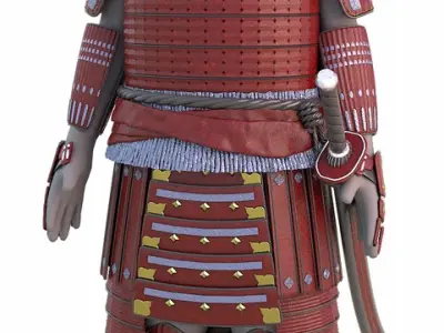 Samurai armor 3D model get