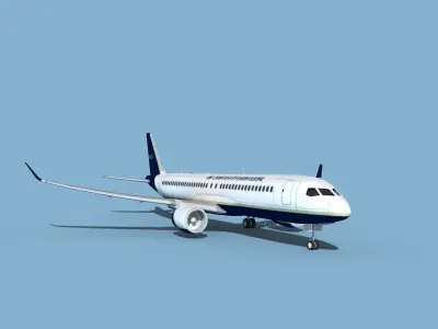 Airbus A220-300 Air Charter Intl 3D model