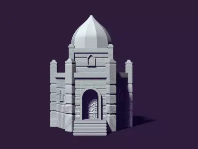 Mausoleum of Muslim Turkic peoples 3D print model