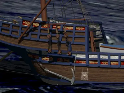 Venice War Ship 1550 3D model